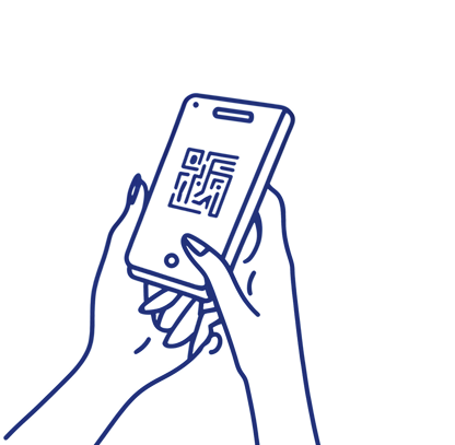 hand with phone