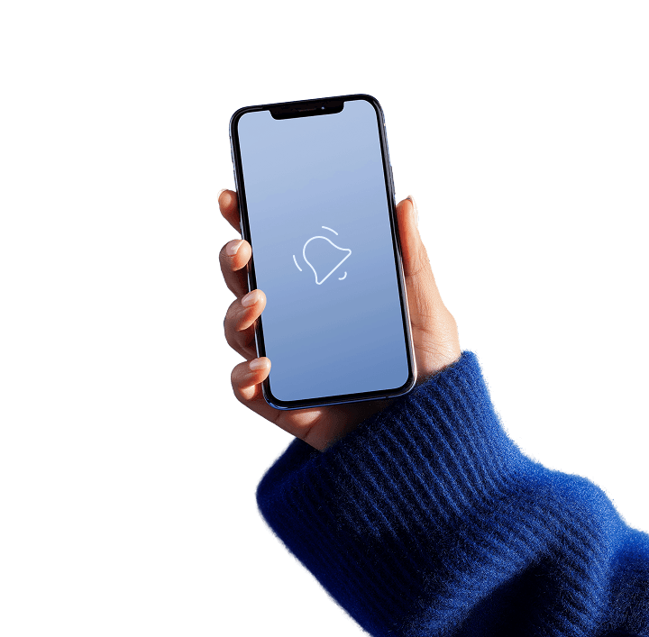 hand with phone