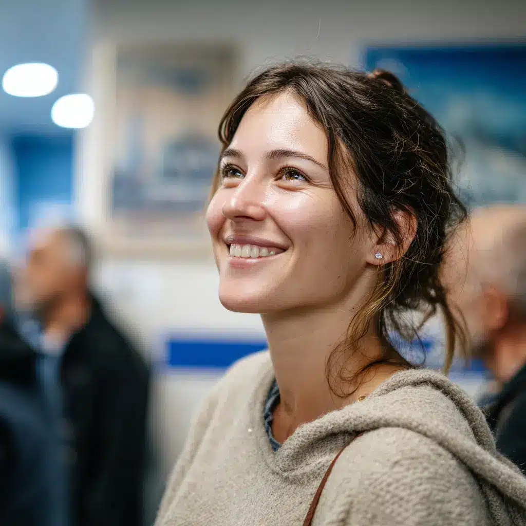 kobieta w punkcie pobrań czekająca na badanie sodu w organizmie