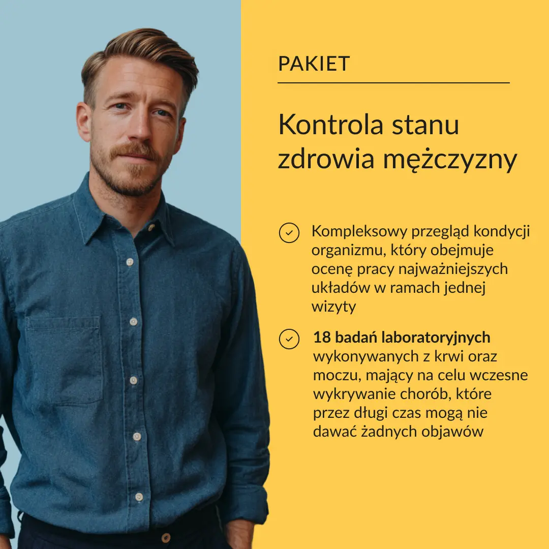 pakiet kontrola stanu zdrowia mezczyzny